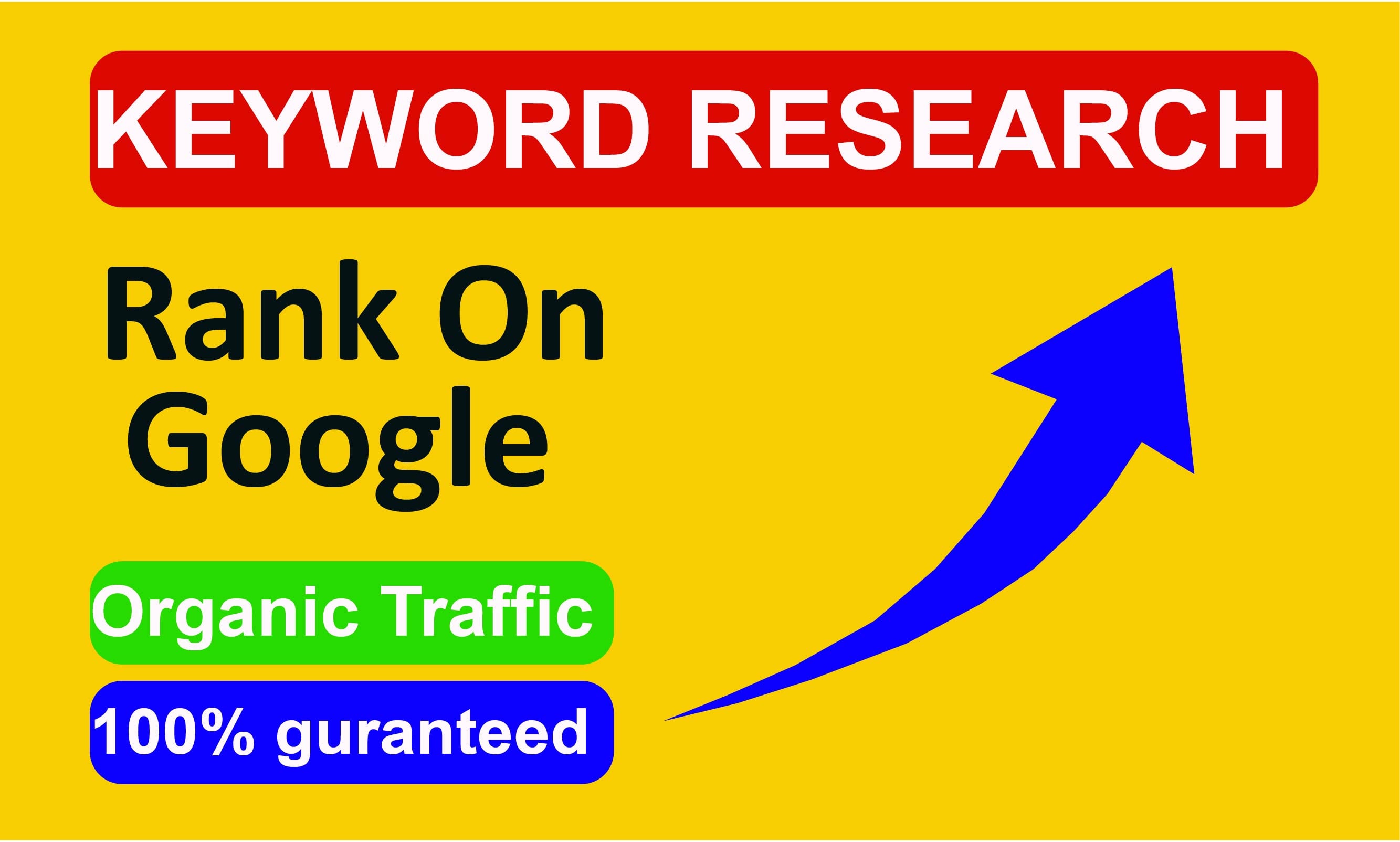I will conduct keyword research to help you increase sales and drive more targeted traffic.