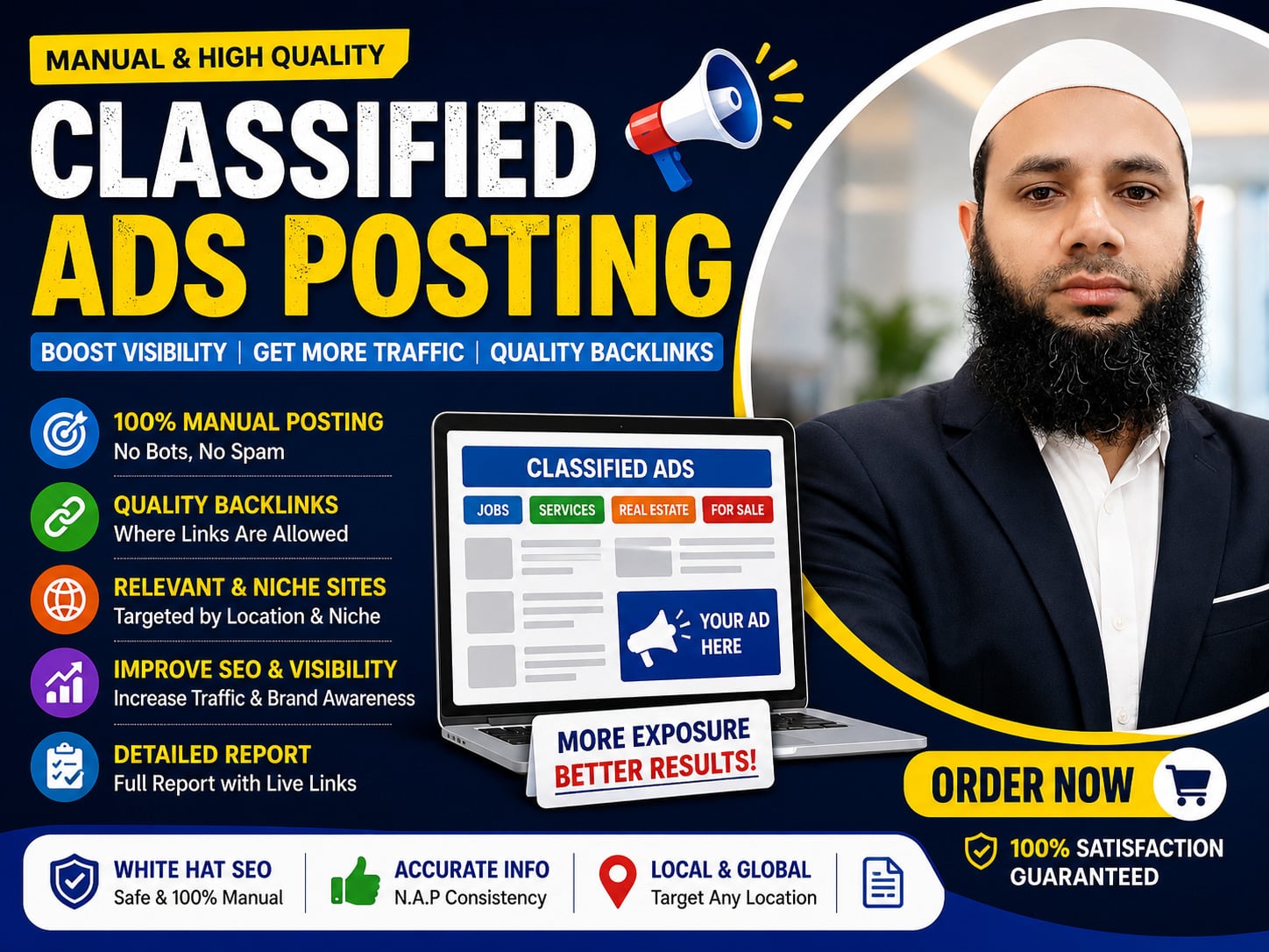 I Will Do Manual Classified Ads Posting for High-Quality SEO Backlinks