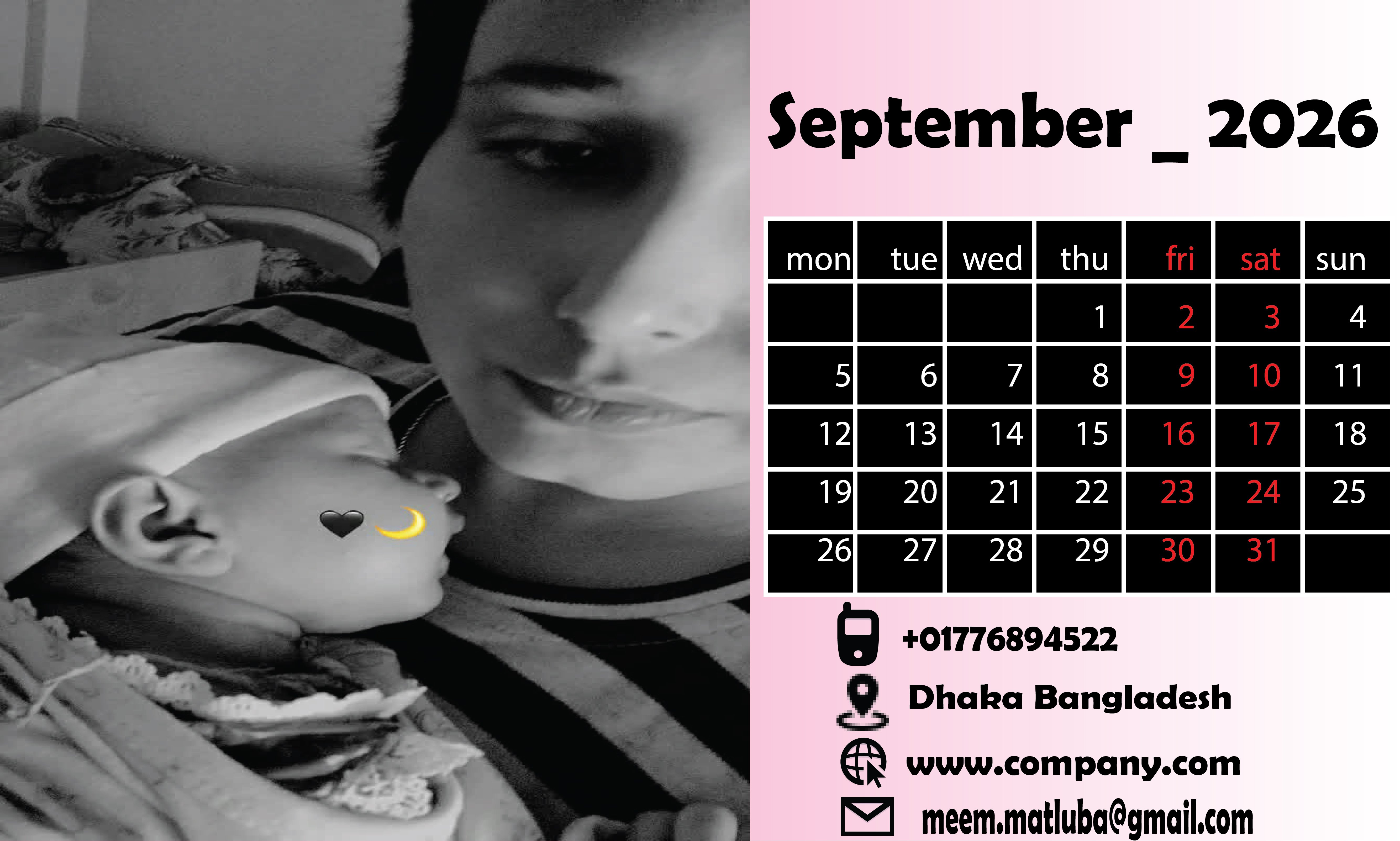 I Will Create a Stunning Custom Calendar Design