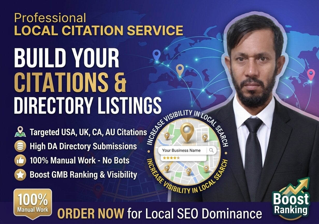 I will do manual 100 local citations for local seo and google business profile