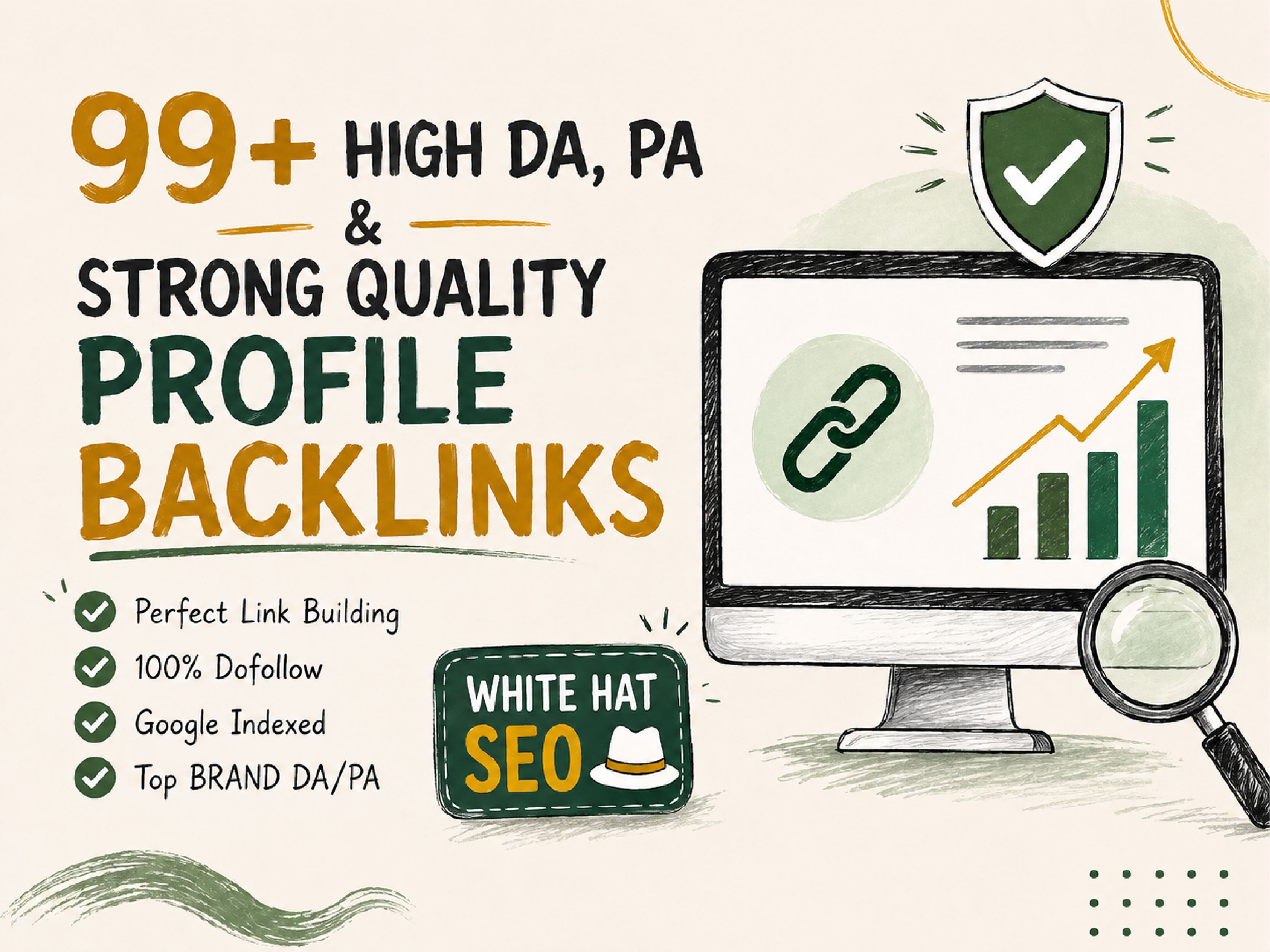  99+ Strong & High Quality DA, PA Profile Backlink