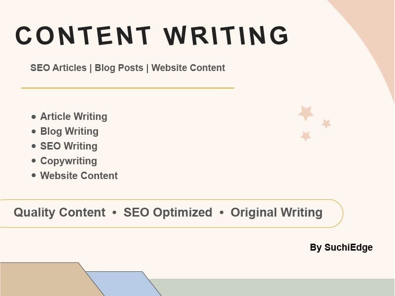 I Will Write SEO Articles, Blog Posts & Website Content