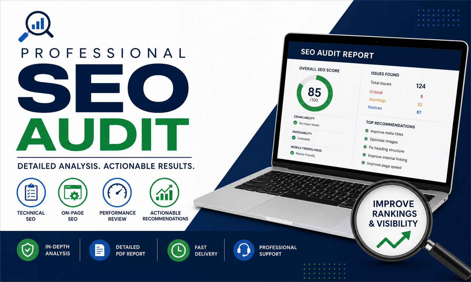 I Will Perform a Professional SEO Audit and Provide an Actionable Website Audit Report