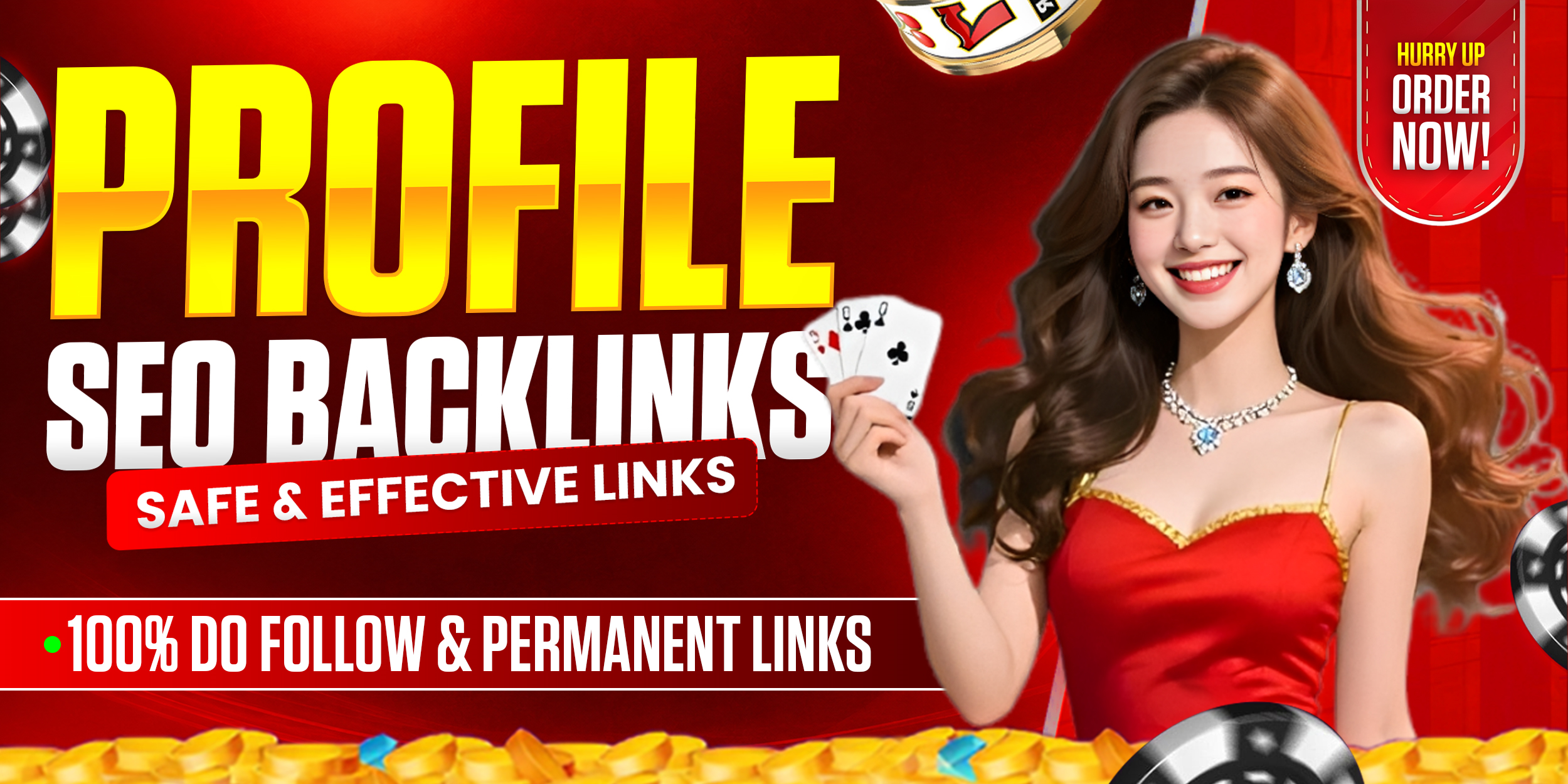 Get 50 HQ Profile Backlinks on real authority high DA/DR Sites