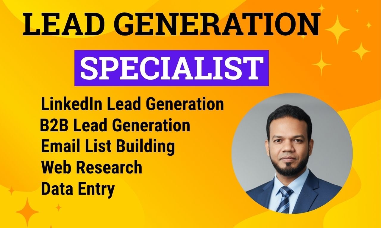 I will do data entry, verified email and lead genera...