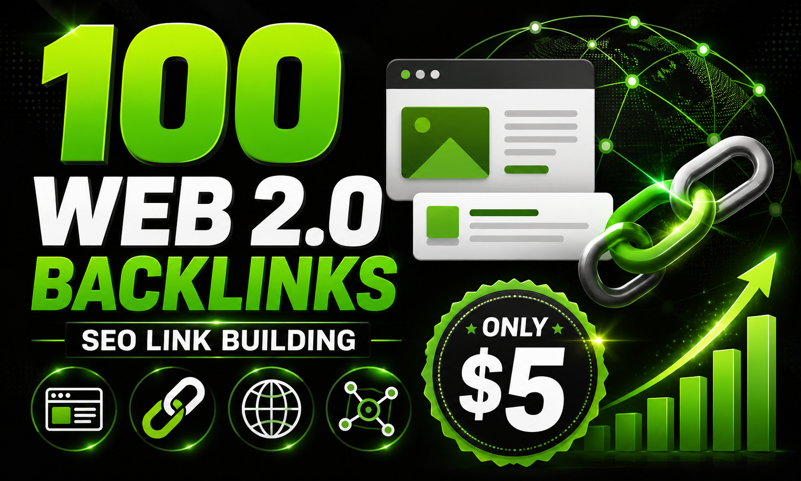 I Will Build 100 Web 2.0 Backlinks for Your Website