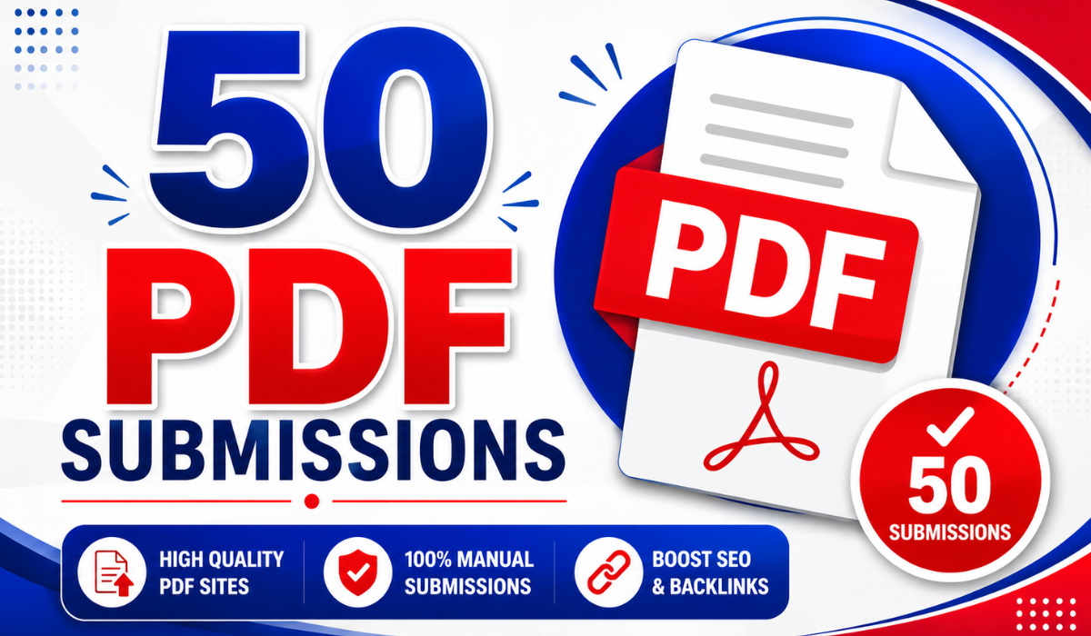 I will build 50 PDF Submissions to Boost Website Traffic/Ranking