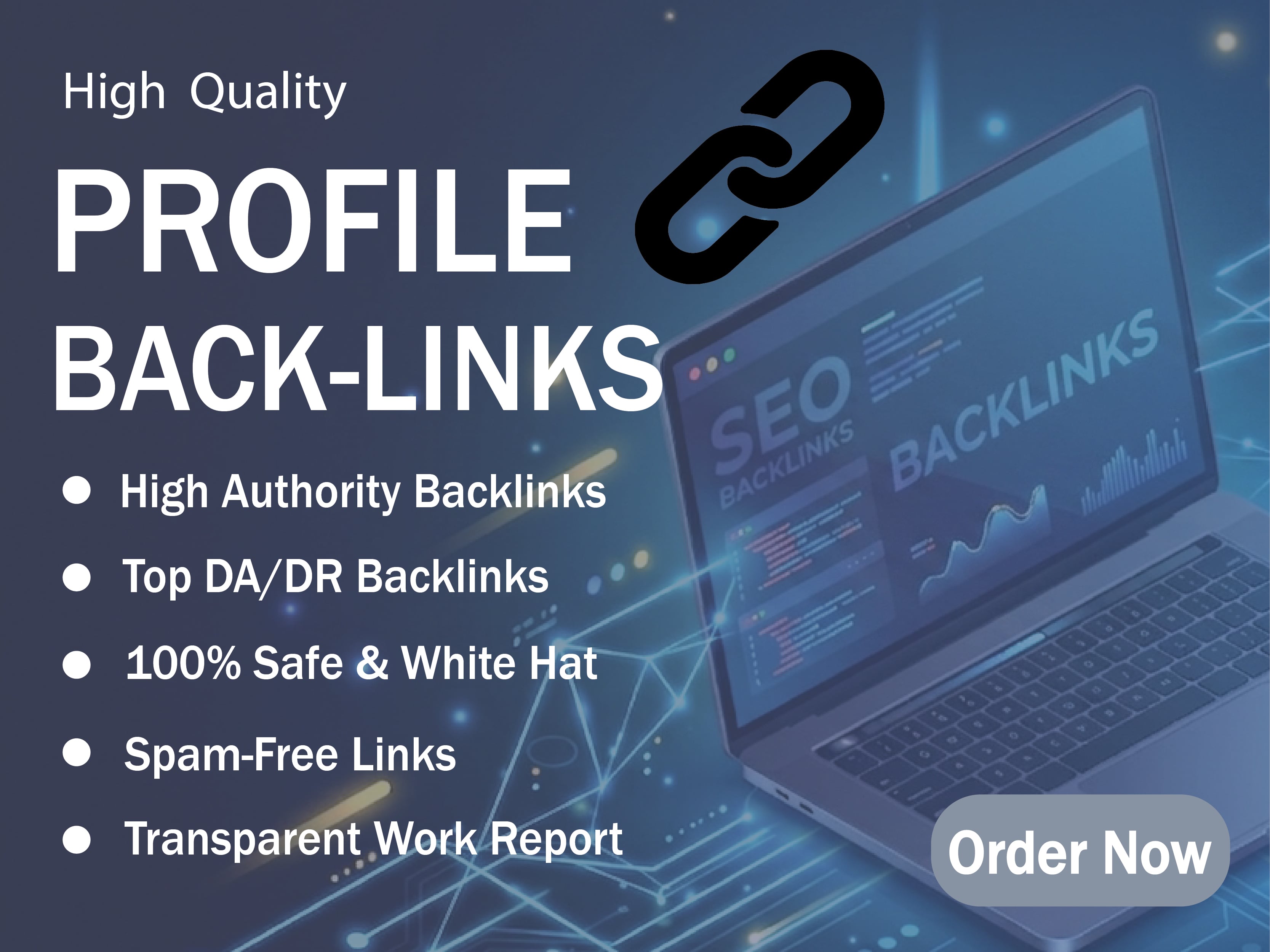 will provide high quality, manual and spam free DO follow 100+ backlinks