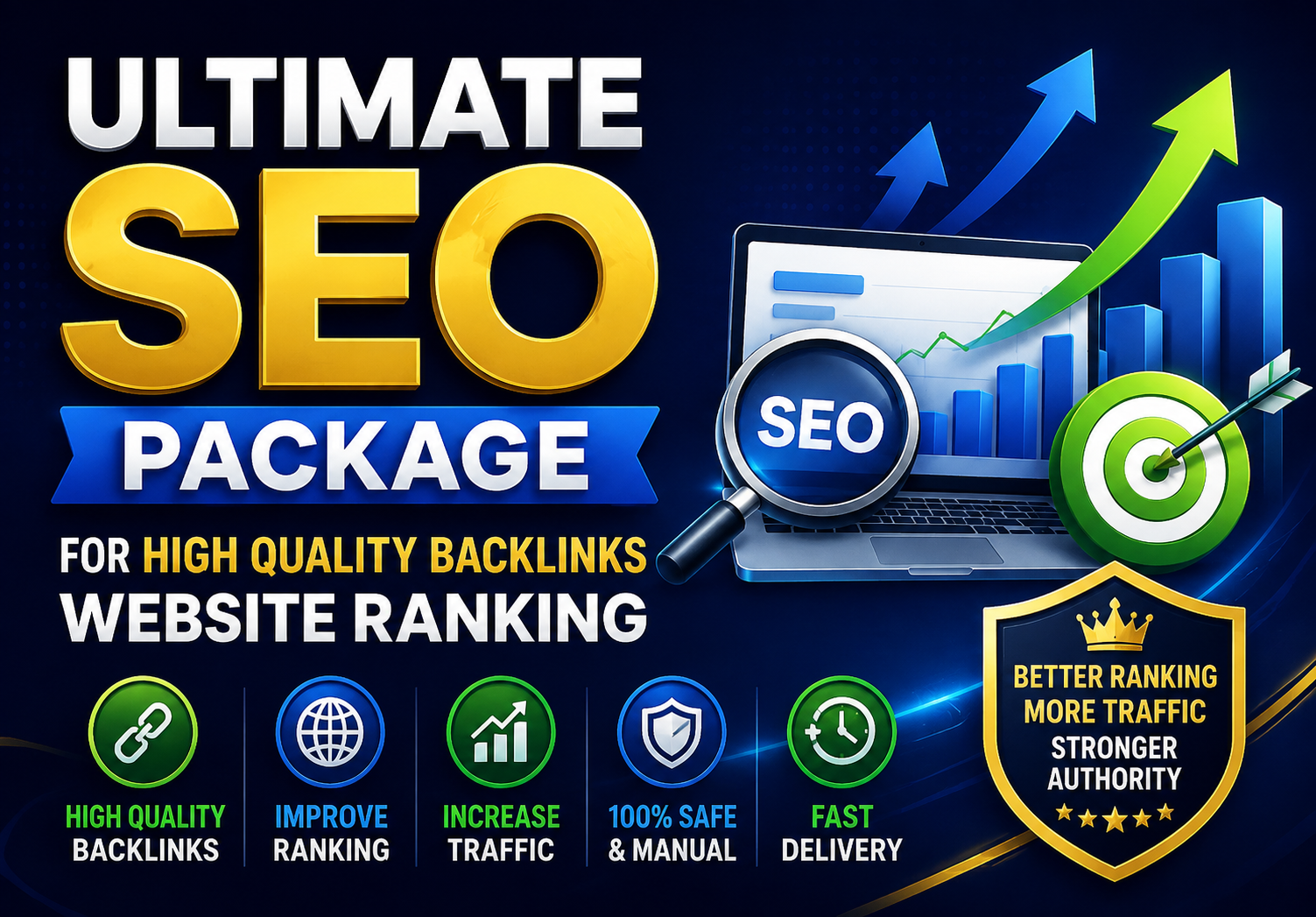 Ultimate SEO Package for High Quality Backlinks&nbsp;Website Ranking 