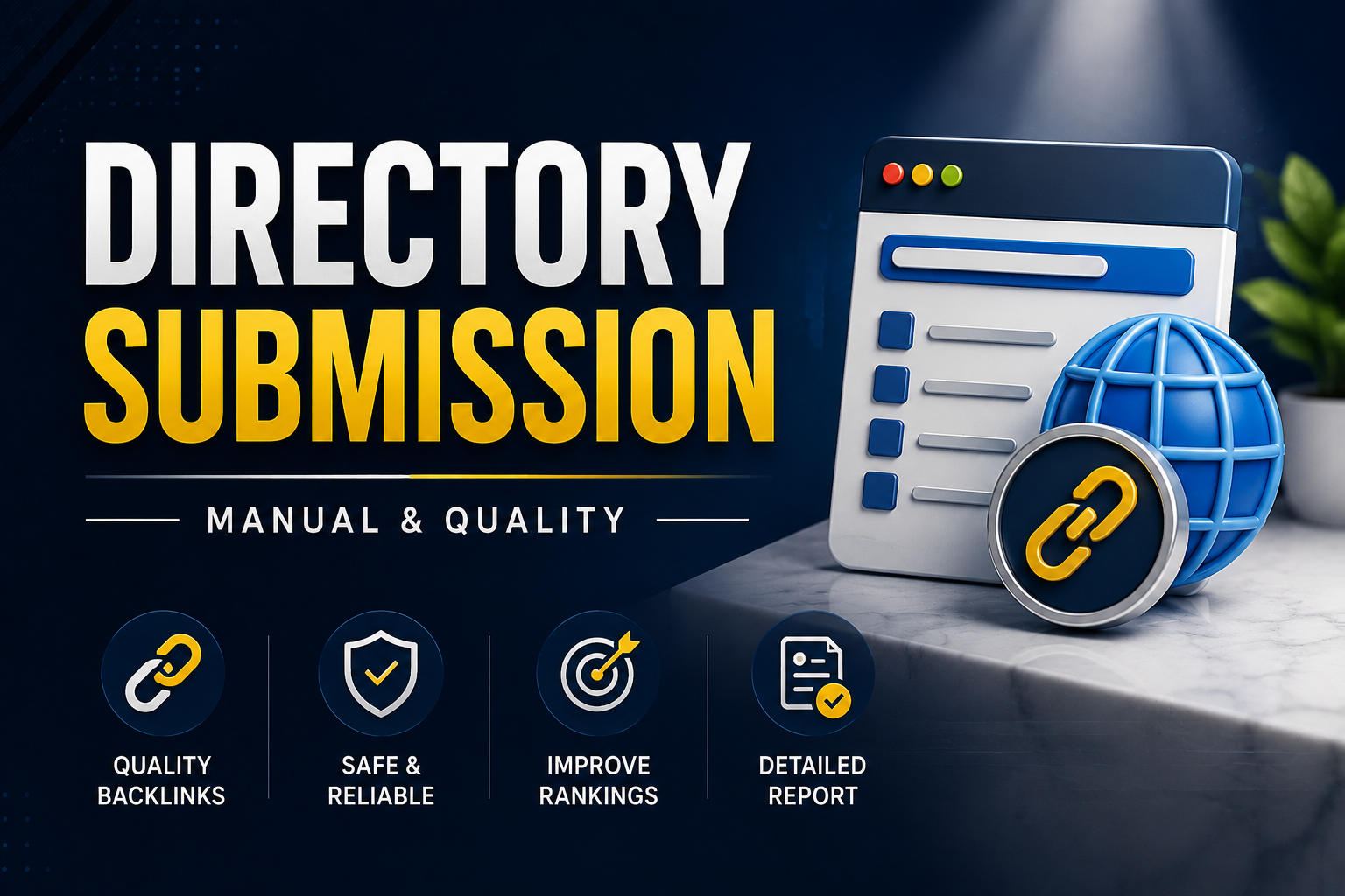 105 Premium Directory Submission with Dofollow Links