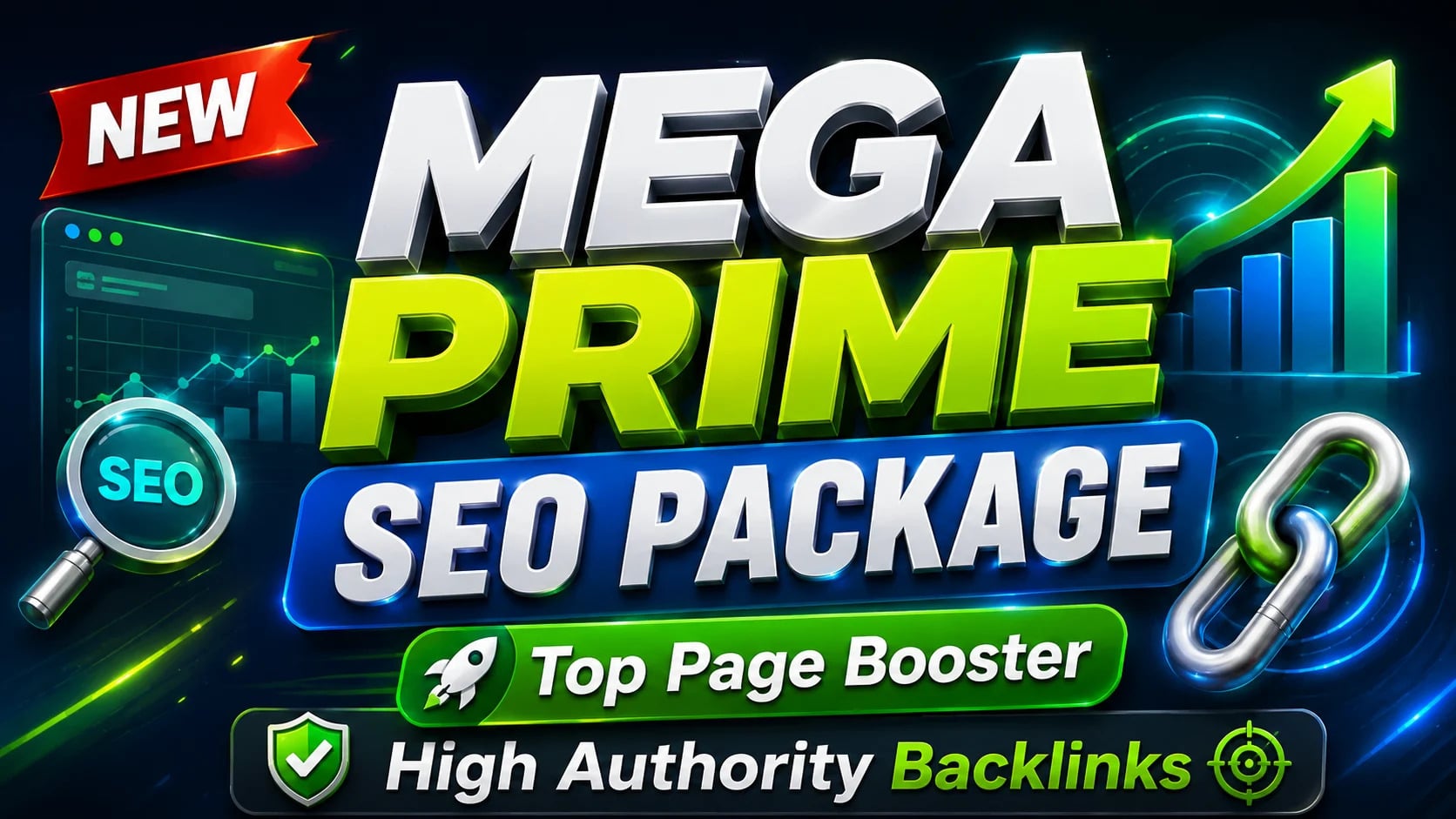 Mega Prime SEO Package - Top Page Booster | High Authority Backlinks