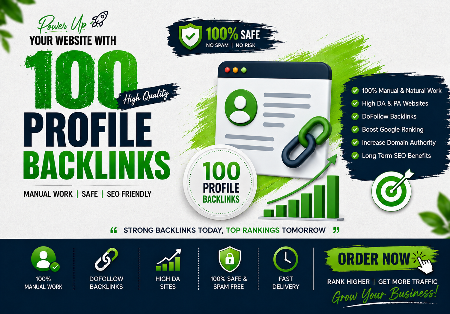 I Will Build 100 Premium High Authority Profile Backl...