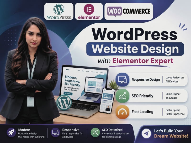 I will design, redesign, and clone a WordPress website using Elementor.
