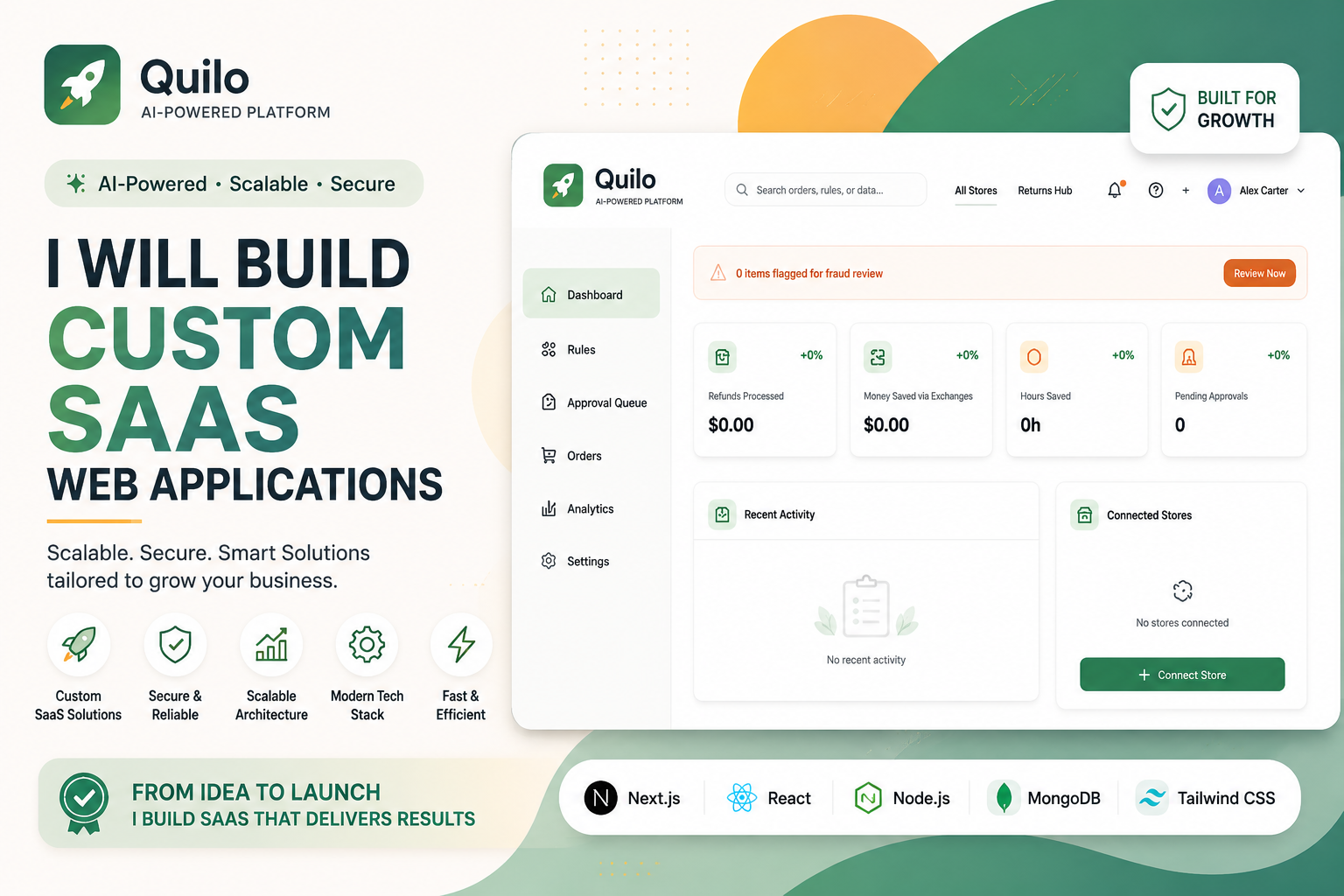 I Will Build a Custom SaaS Web Application , modern, and scalable