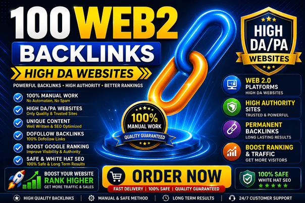 I Will Create 100 Powerful Web 2.0 Backlinks for Google Ranking