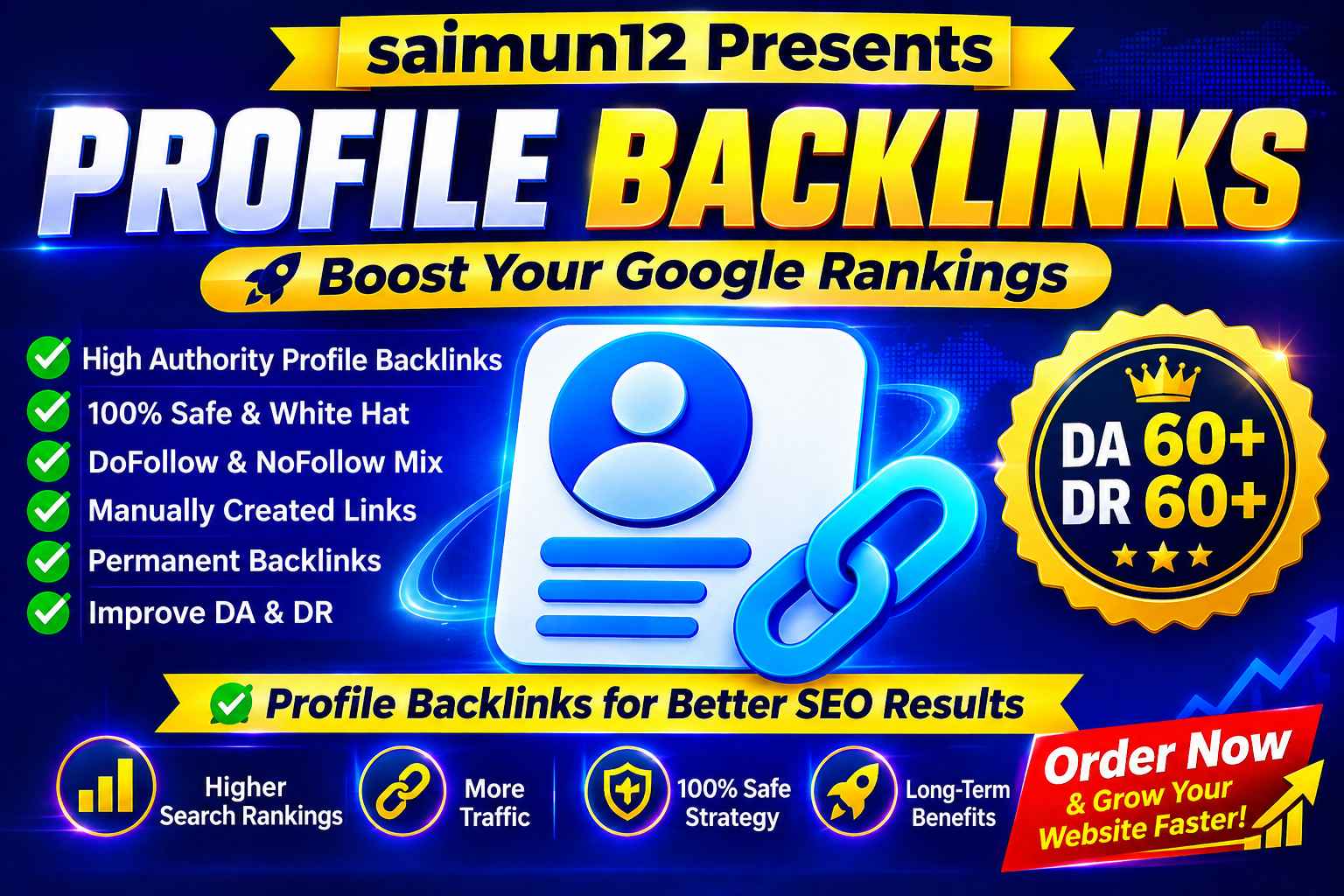 I Will Build 30 SEO Profile Backlinks to Improve Website Rankings