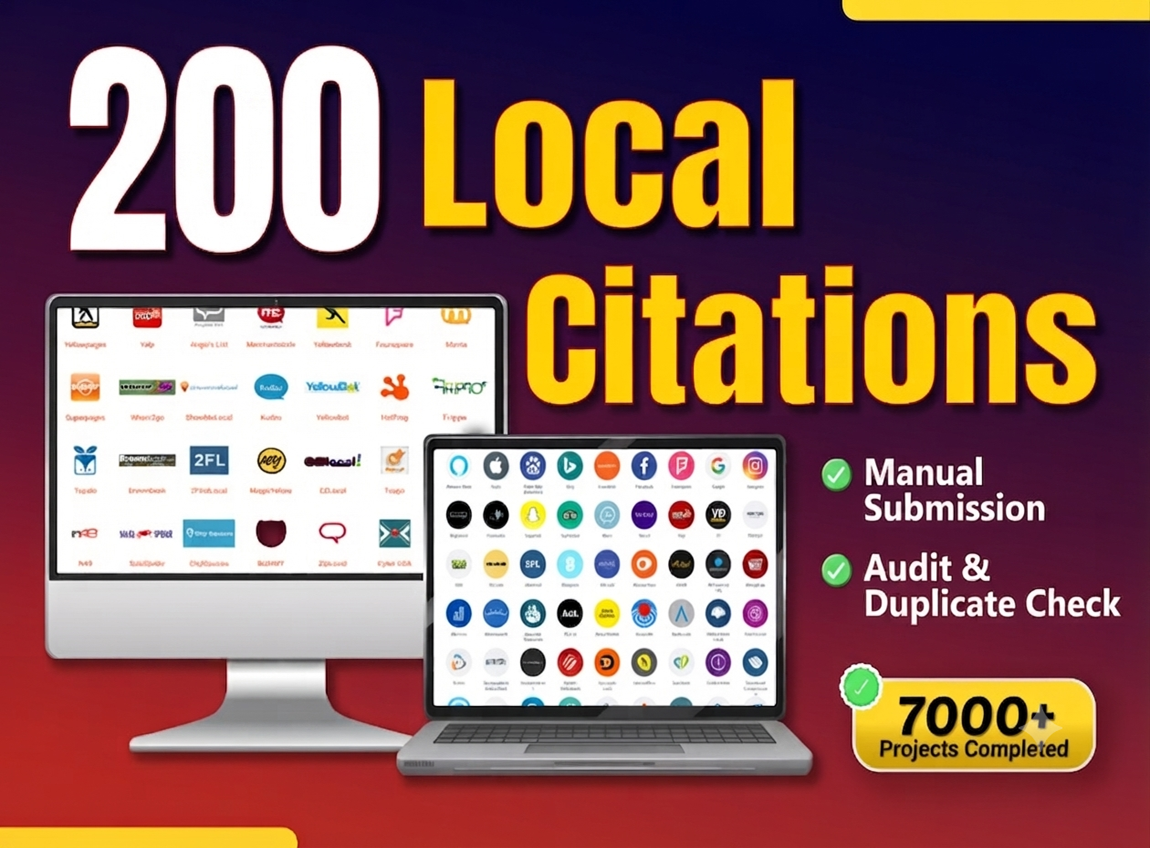 I will build 200 local citations manually with audit ...