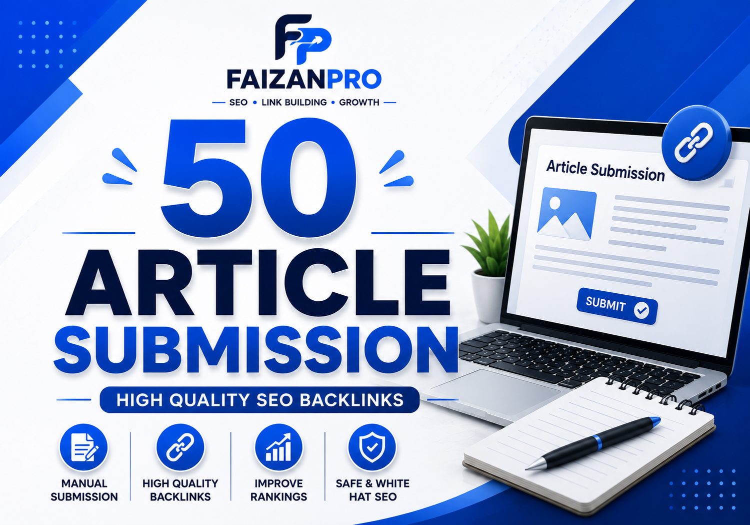 I will do 50 high quality manual article submission f...