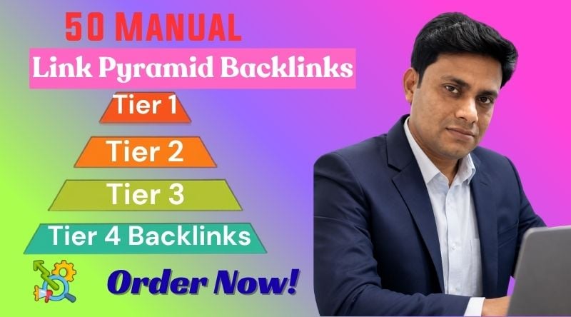  I Will Create 50 Manual Link Pyramid Backlinks for Better SEO Rankings