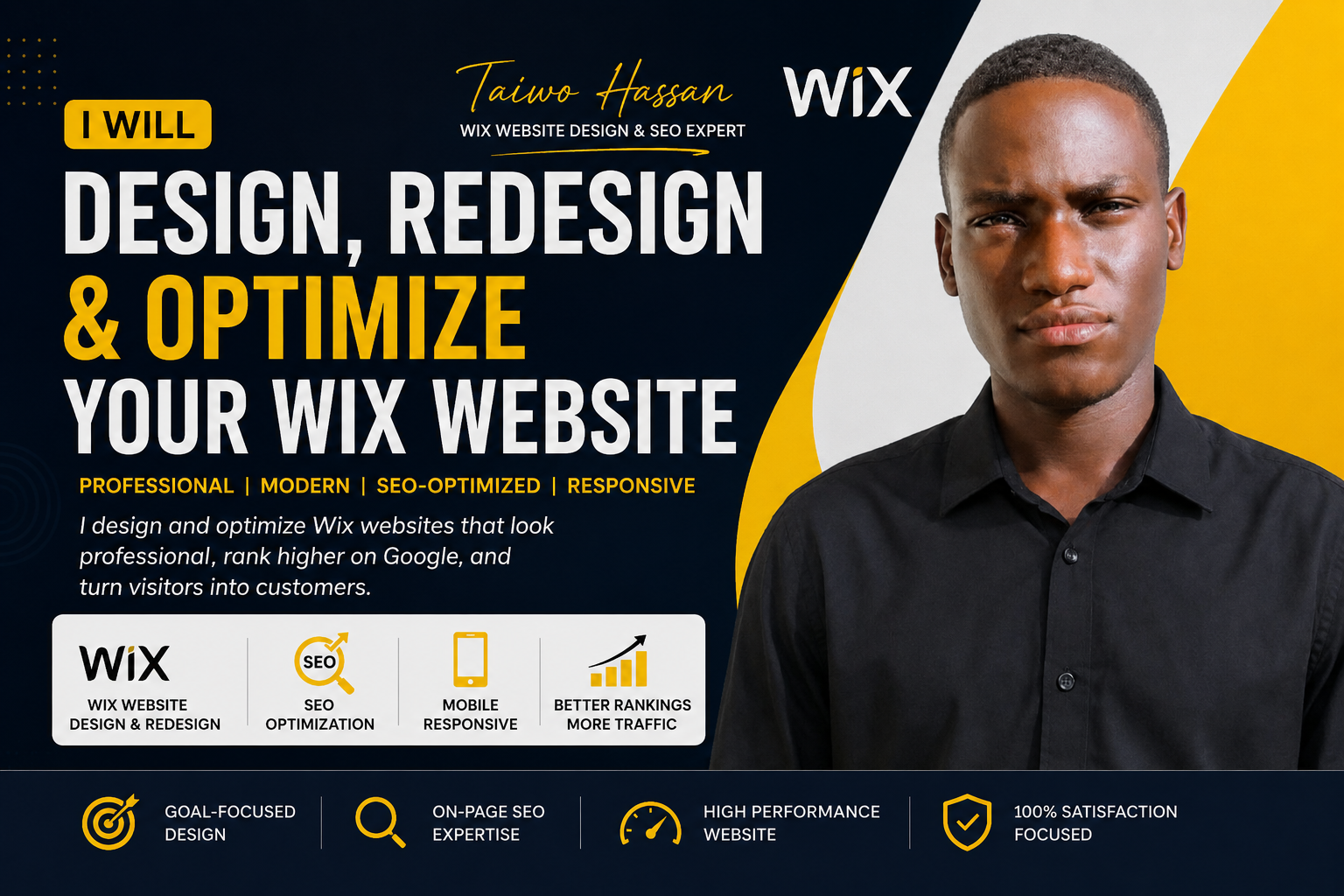I Will Design, Redesign & Optimize Your Wix Website Professionally