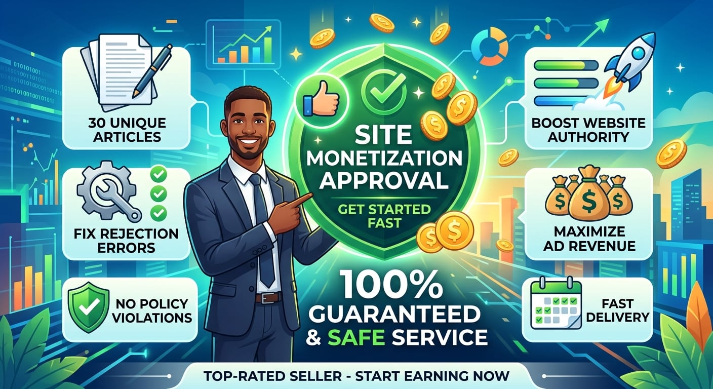 Get full Google monetization approval for WordPress or Blogger website