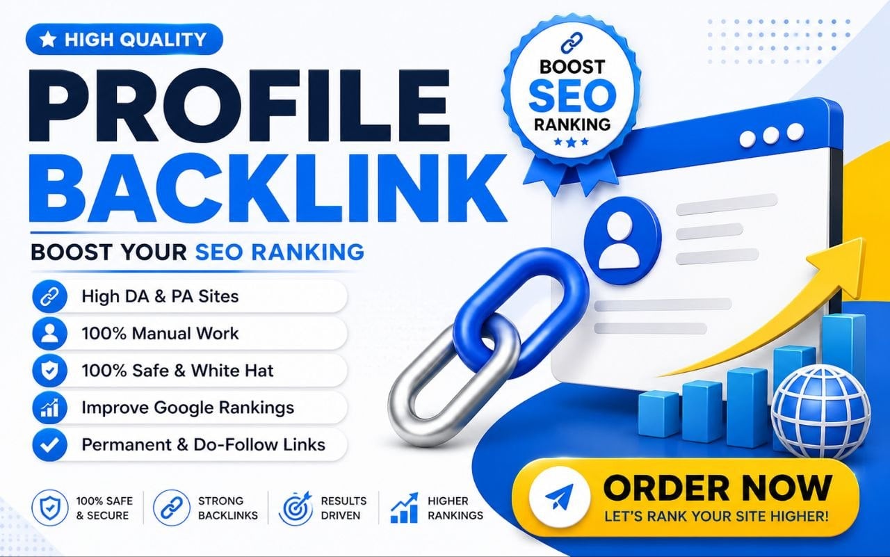 I will build 100 powerful profile backlinks to streng...