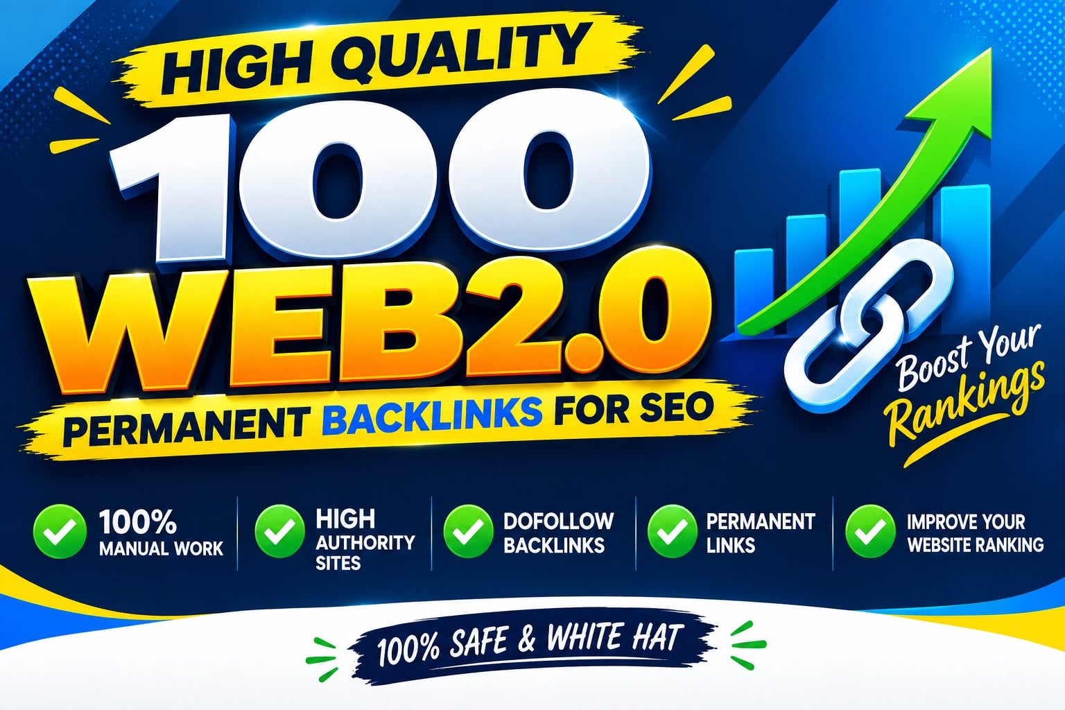 I Will Build 100 High Quality Web 2.0 Permanent Backlinks for SEO