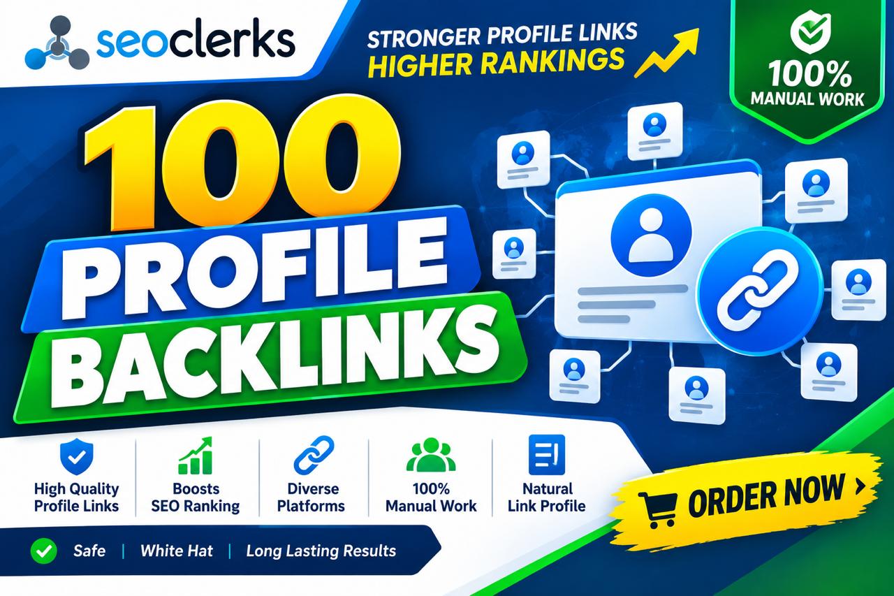 I will create 100 friendly profile backlinks