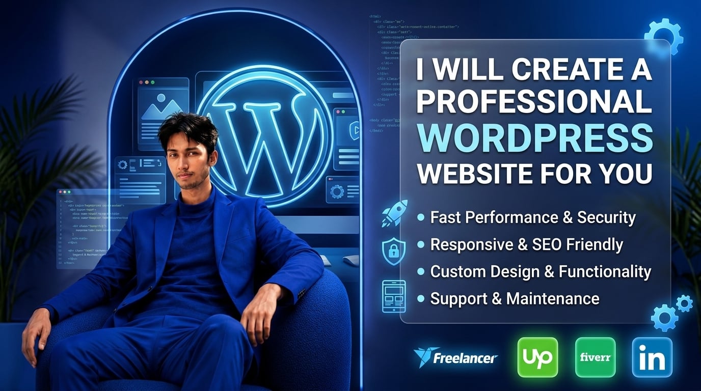 I create a professional WordPress website for your bu...