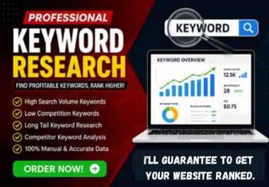 I Will Do Professional SEO Keyword Research With High...