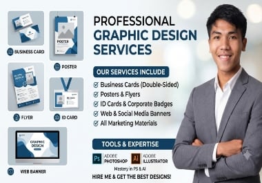 ​I will create professional graphic design, business card, flyer, poster, and ID card