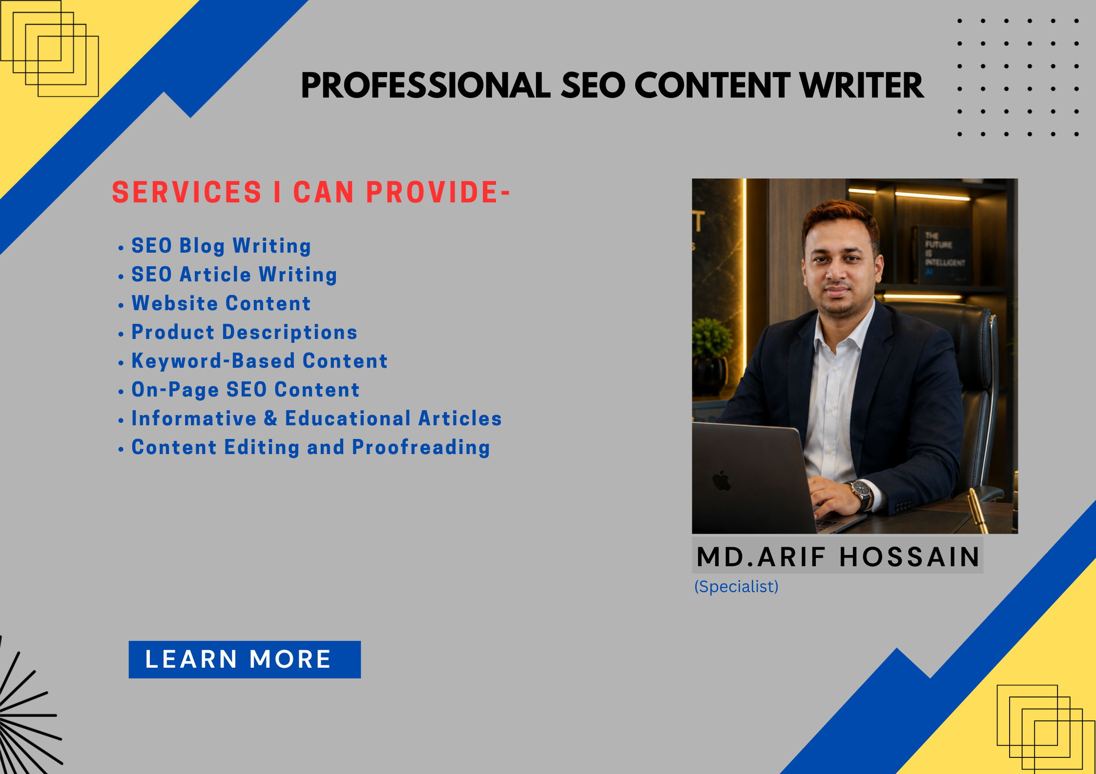 I Will Write SEO-Friendly, Engaging, and High-Quality Content