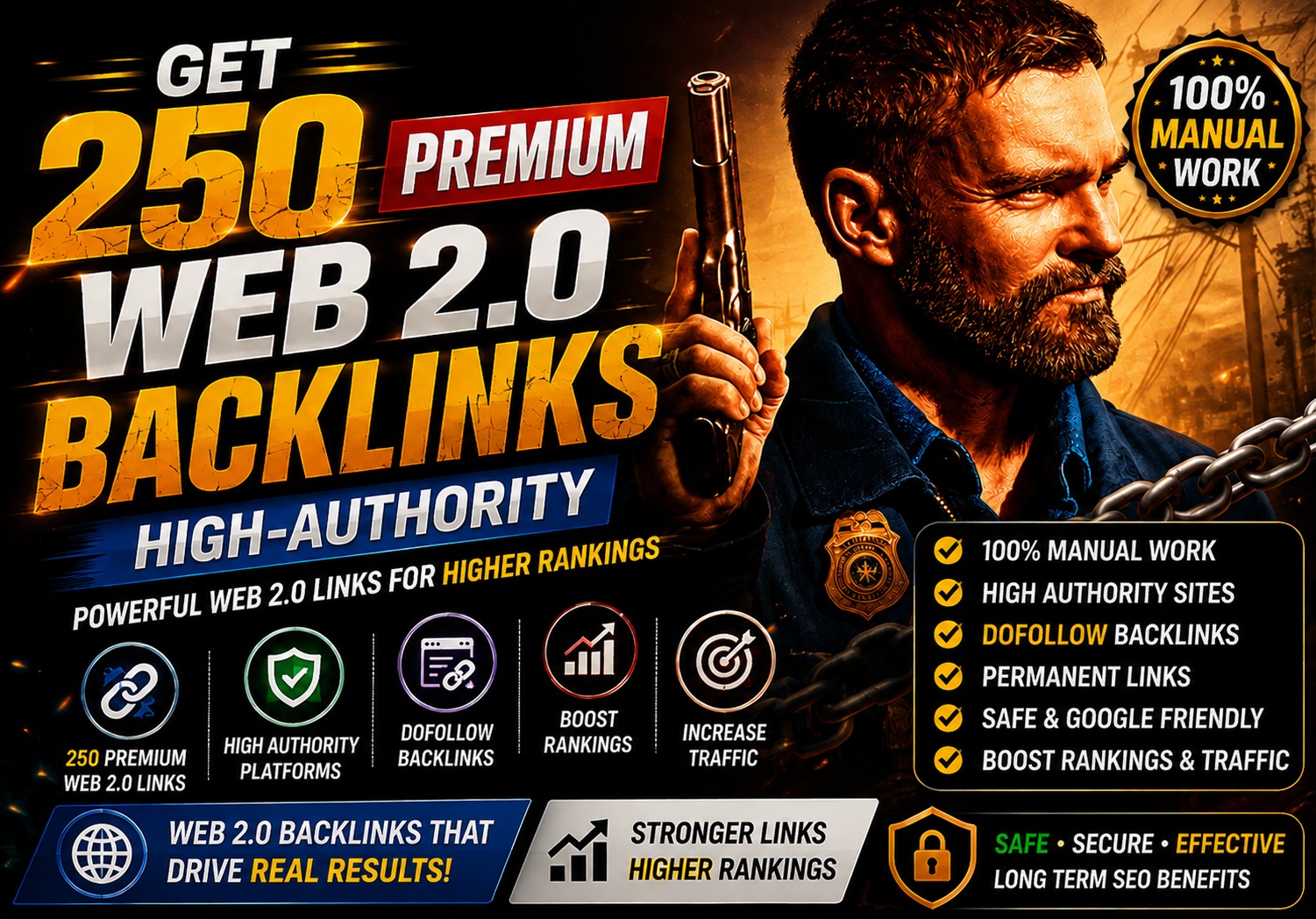 Get 250 Premium Web 2.0 Backlinks High-Authority