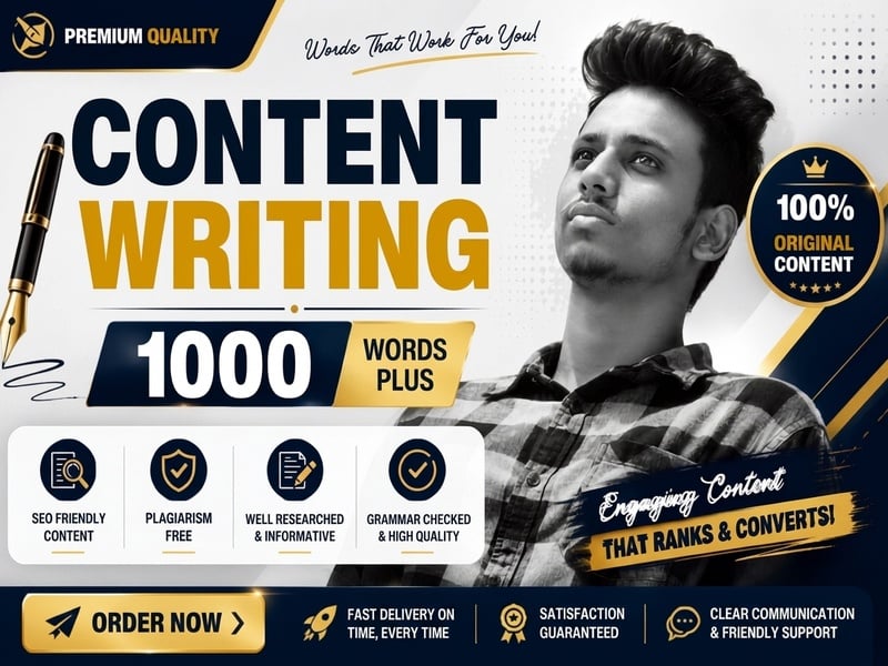 I will write SEO friendly 1000+ words premium content writing article