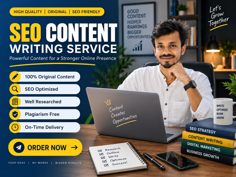 I will write 100 original, SEO optimized and plagiar...