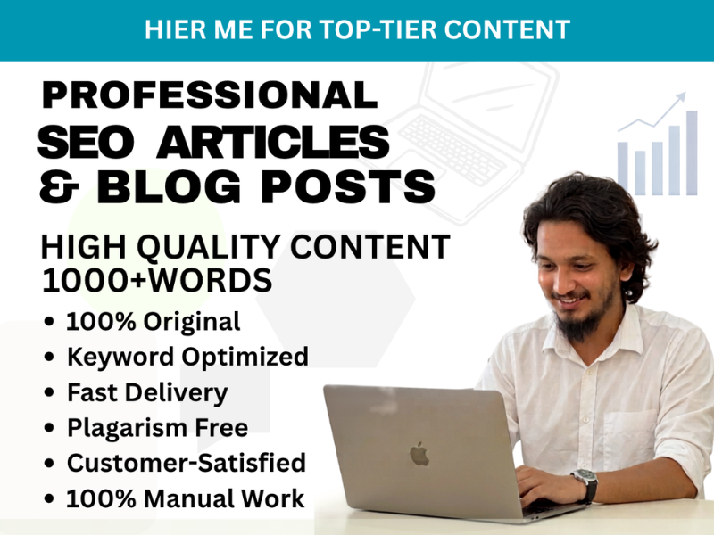 I Will Write SEO Optimized Articles, Blog Posts & Website Content