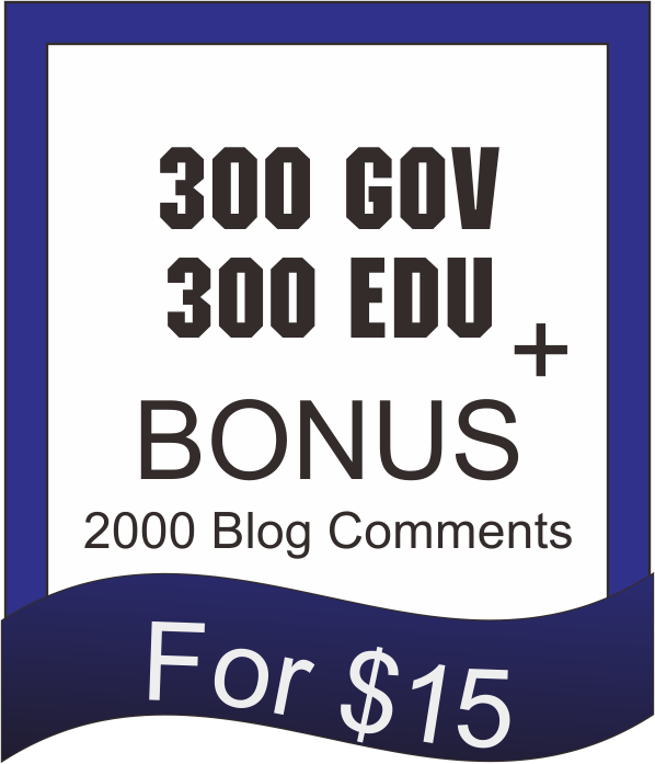 create 500 Edu and gov backlinks