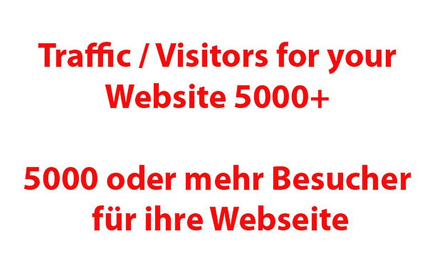 send you visitors to your website, more than 5000 users
