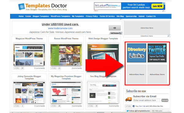 Place 125 x 125 banner on my Page Rank 3 Blog Template website for a period of 30 days