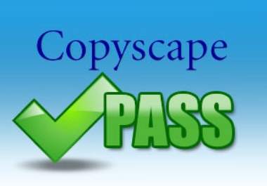 500 Word Unique (Copyscape-Compliant) Content