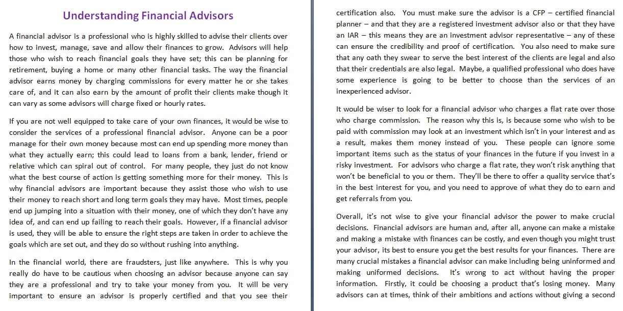 write you a informative & SEO optimized article