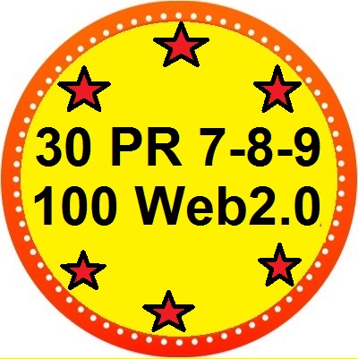 Create 30 PR7-8-9  Profile Backlinks And 100 Web 2.0 Links For your website(Dofollow,edu,gov,angela)