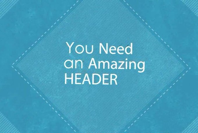 design an ultra professional header 