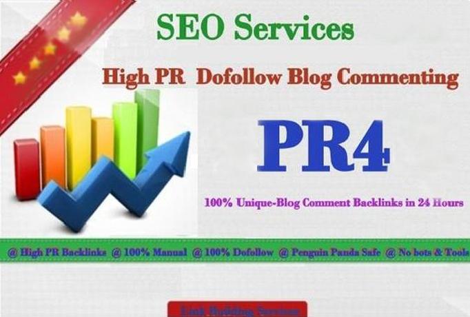 Manually Create 50 High PR 4+ Do-follow Backlink On Actual Page Rank,