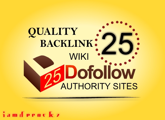 submit articles to 25 DOFOLLOW AUTHORITY Sites so your site get quality backlinks, then ping, bonus I will submit articles to 10 Wiki sites (nofollow)