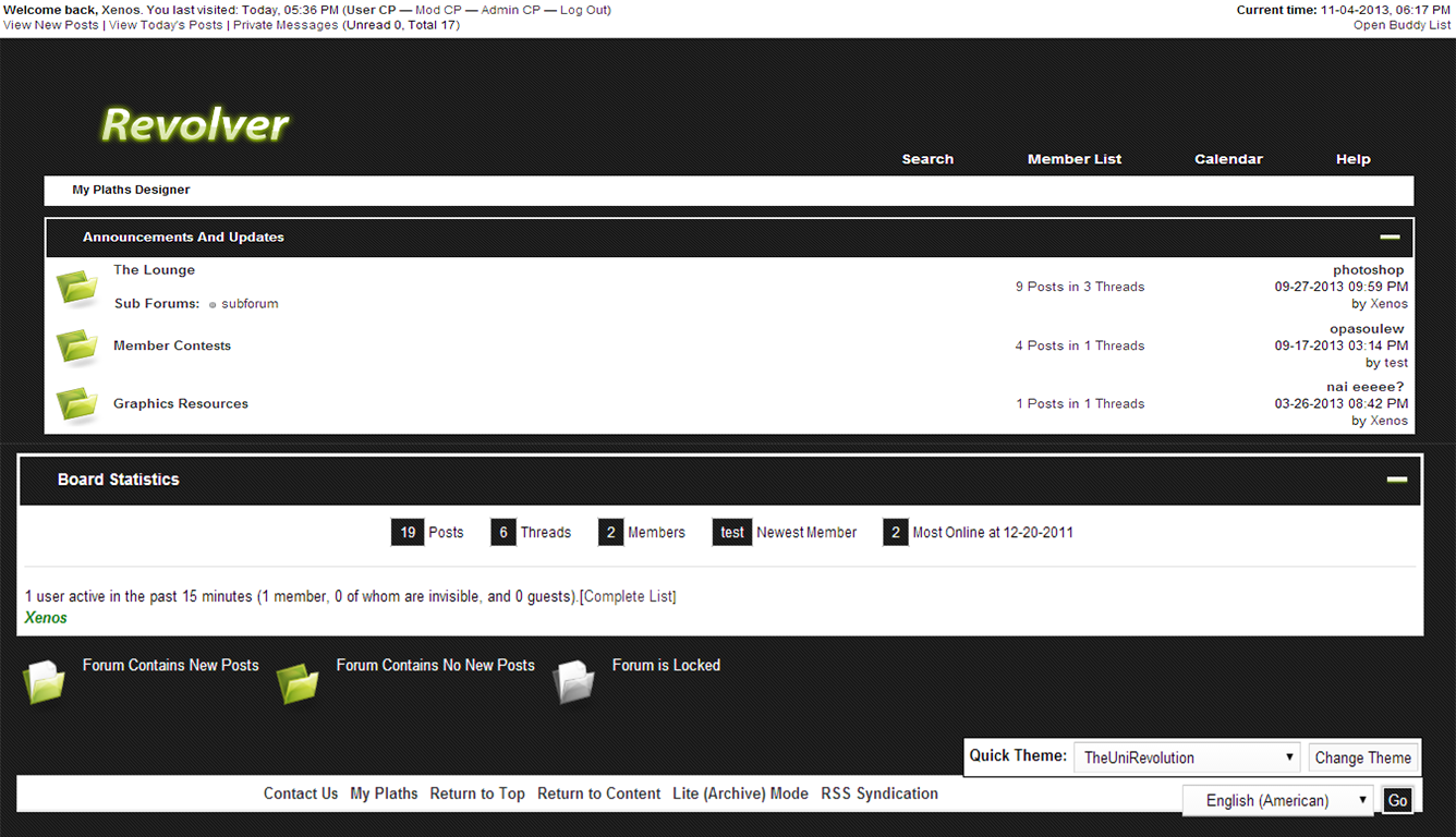 TheUni-Revolution mybb theme