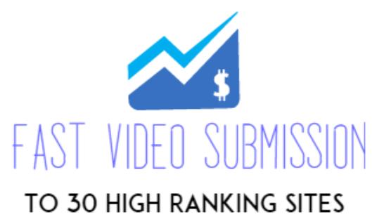 I will make a manual video SUBMISSION for you on over 30 video sharing sites