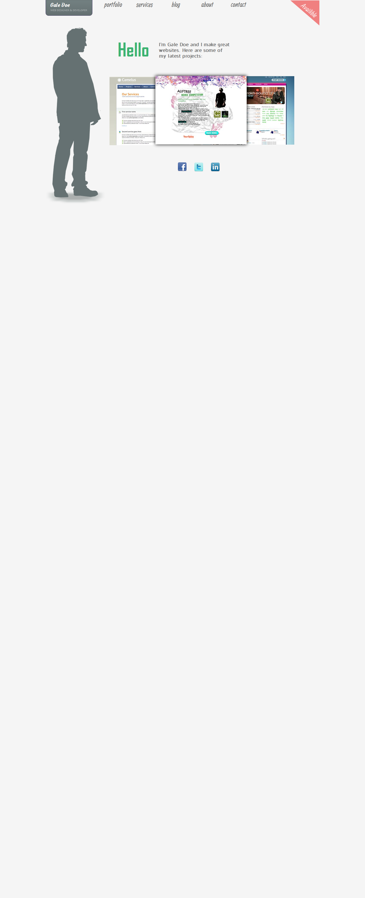 Simfolio | A simple html5 portfolio template built by Avastyles Eagle Stylist from love