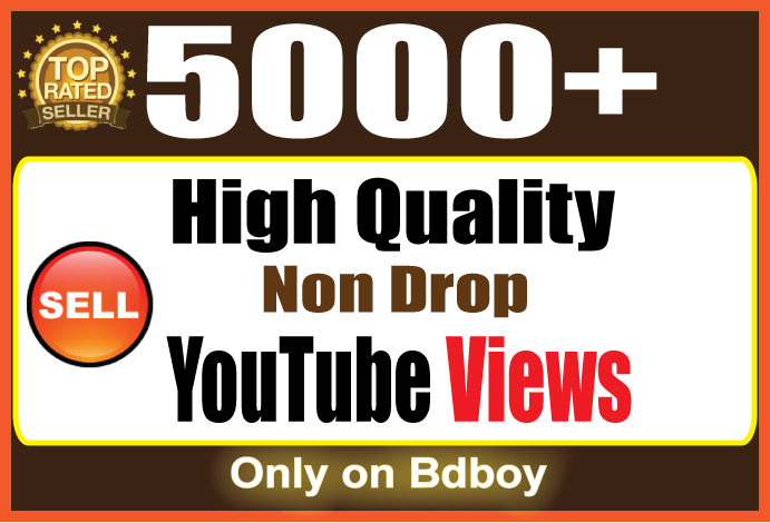 Provide you 5000  YouTube VieWS
