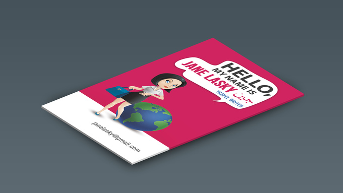 I will design a CHARACTER business card 